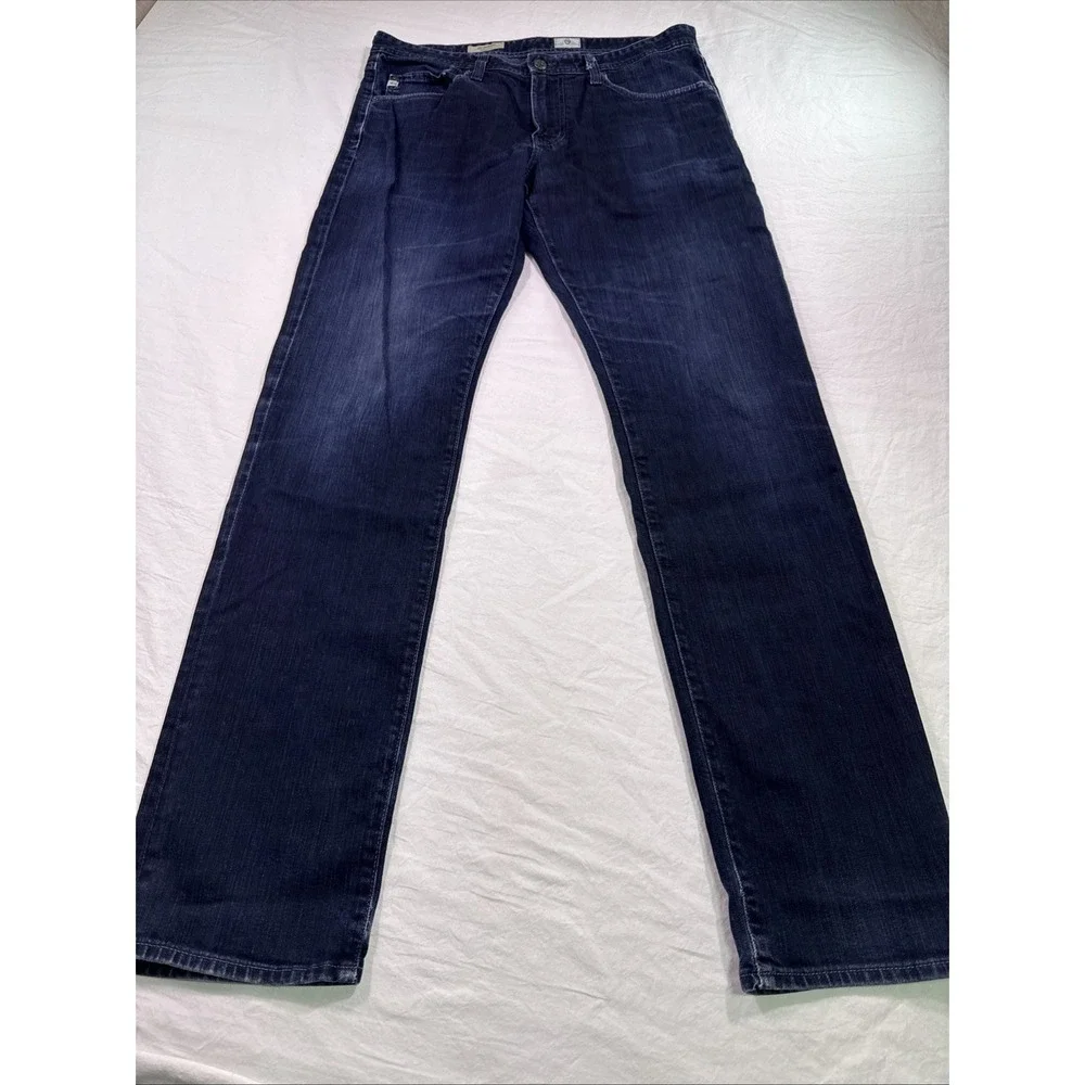 AG Adriano Goldschmied The Graduate Denim Jeans Men's 34x32 Straight Light Wash